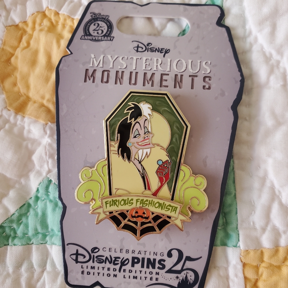 NEW Cruella Pin From Disney World